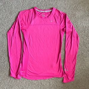 Hot Pink Nike Running Long Sleeve Size XS